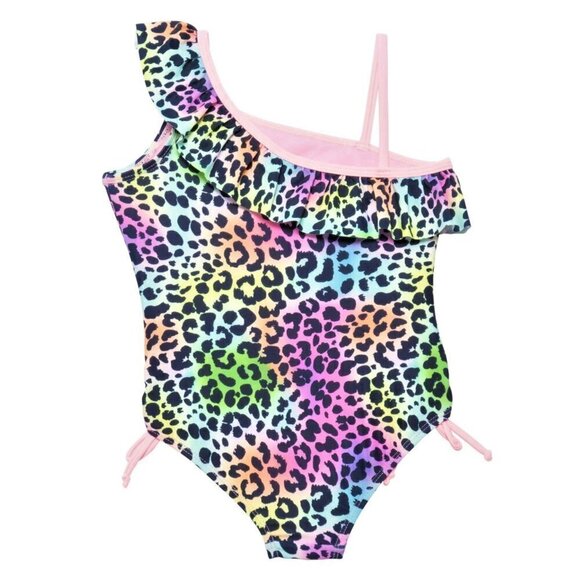 NWT Limited Too Toddler Girls Ombre Cheetah UPF 50+  One-Piece Swimsuit - Picture 2 of 4